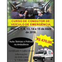 Curso Condutor de Veículo em Emergência em Igarapé